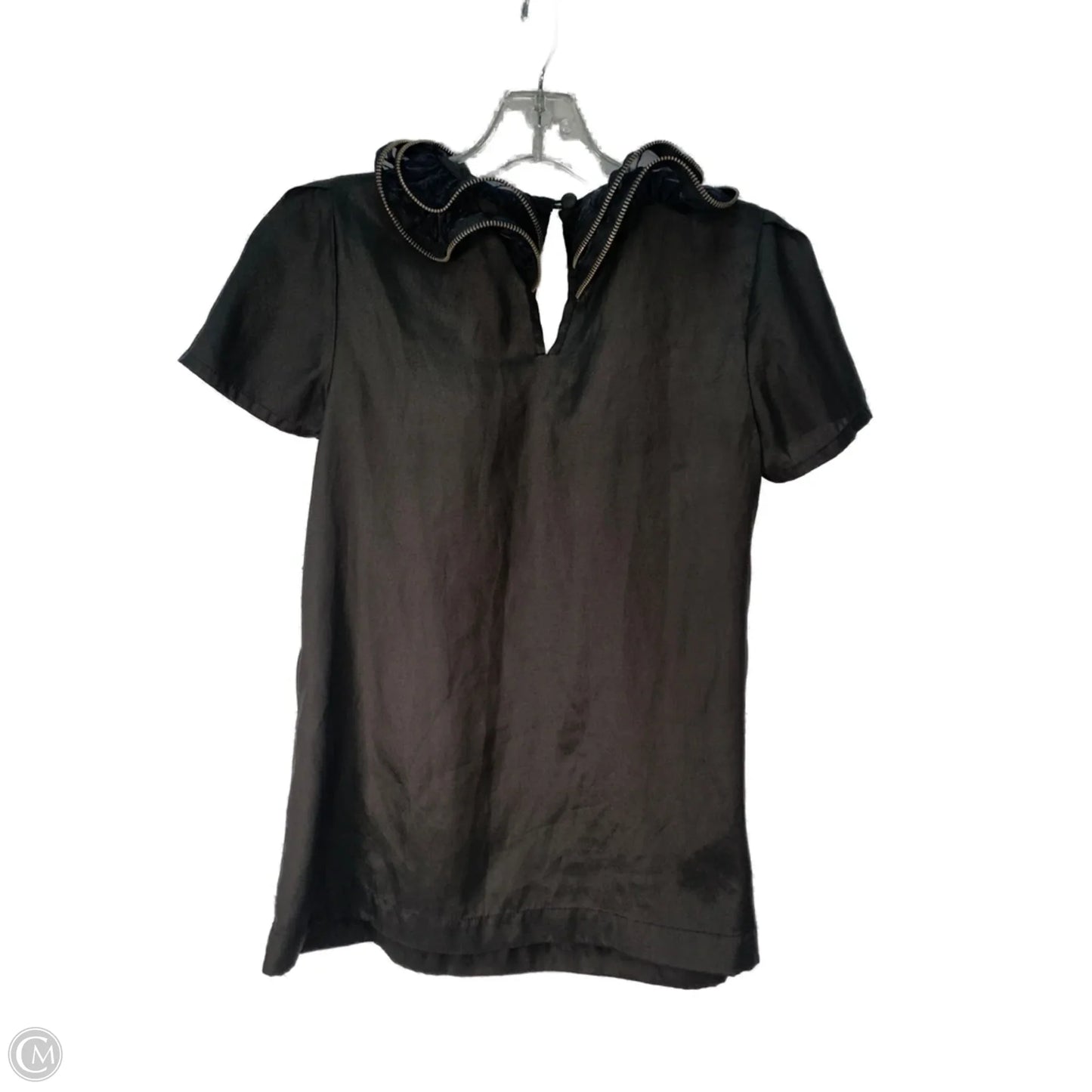 Top Short Sleeve By Top Shop In Black, Size: S