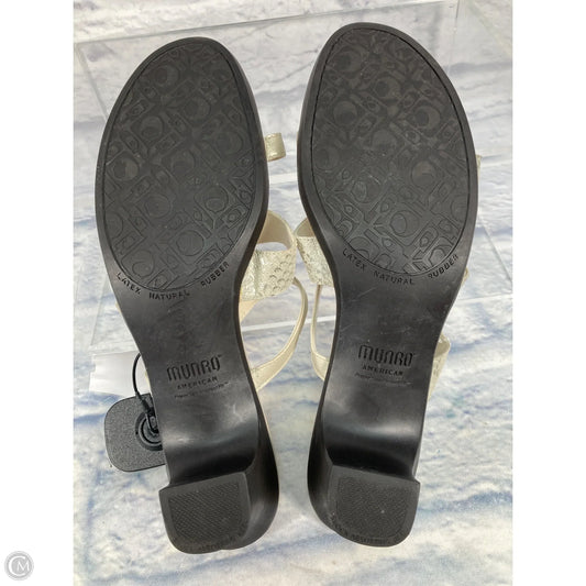 Sandals Heels Block By Munro In Cream, Size: 8.5