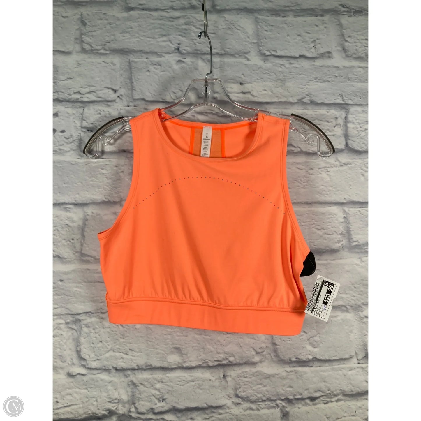 Athletic Tank Top By Lululemon In Orange, Size: M