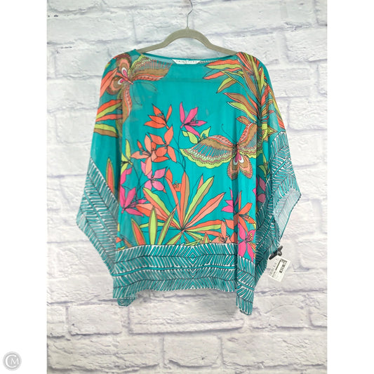 Blouse Short Sleeve By Trina Turk In Floral Print, Size: S