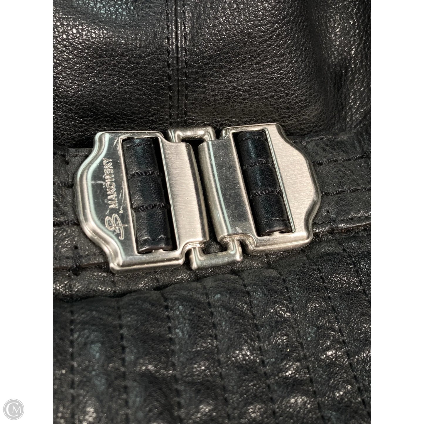 Handbag Leather By B. Makowsky, Size: Large