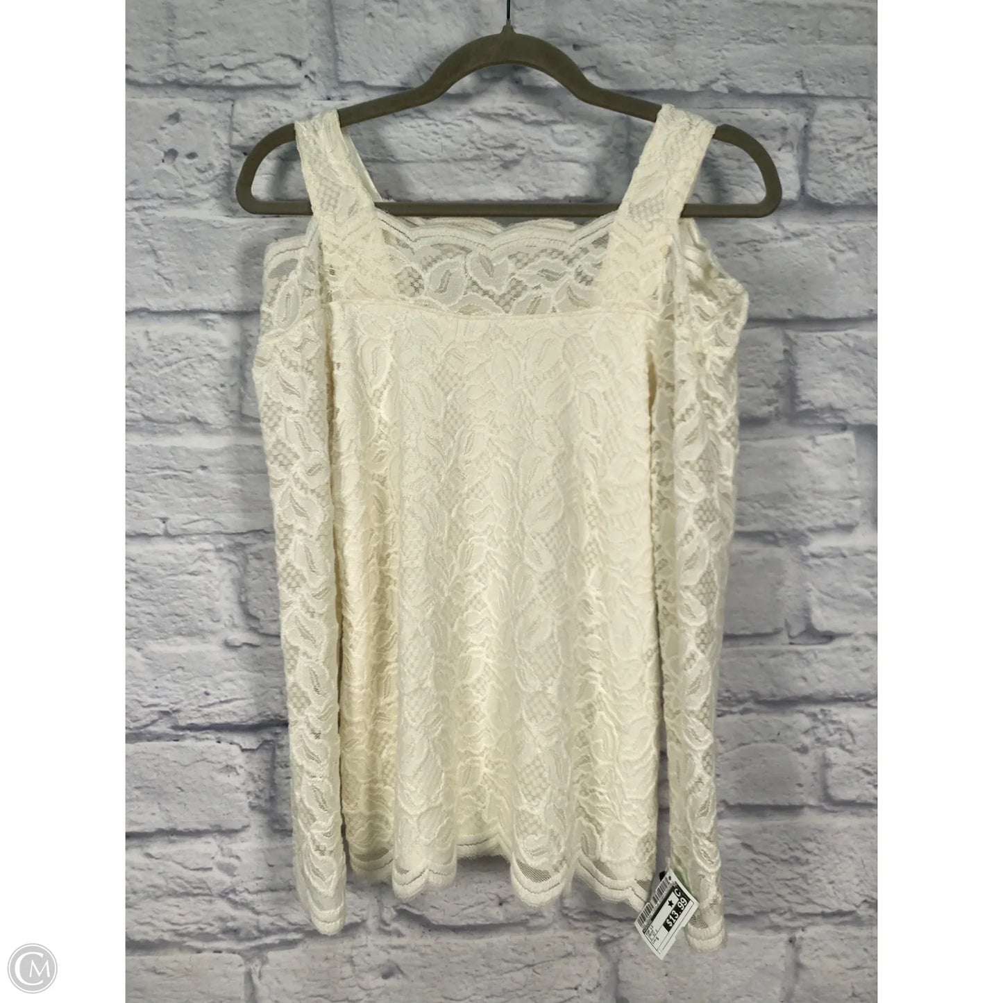 Top Long Sleeve By Chicos In Cream, Size: S