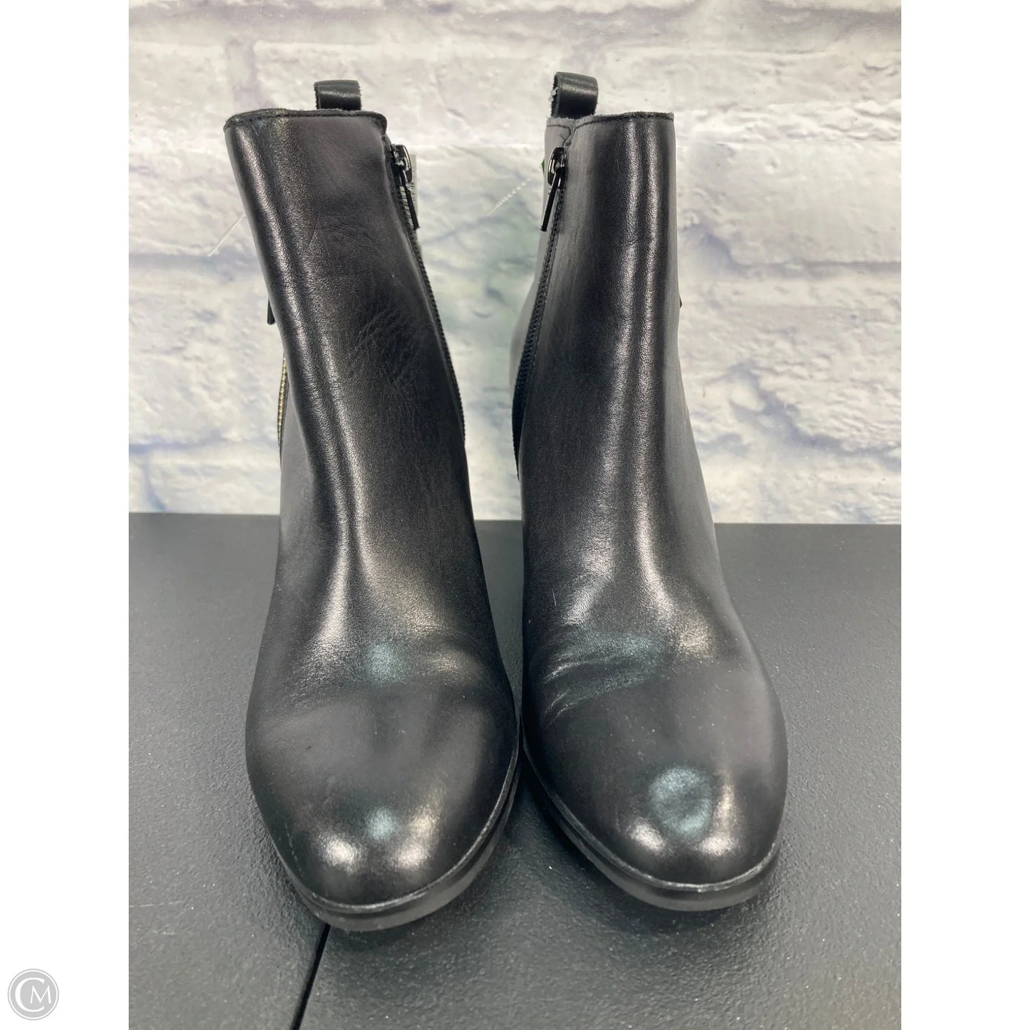 Boots Ankle Heels By Aldo In Black, Size: 7.5