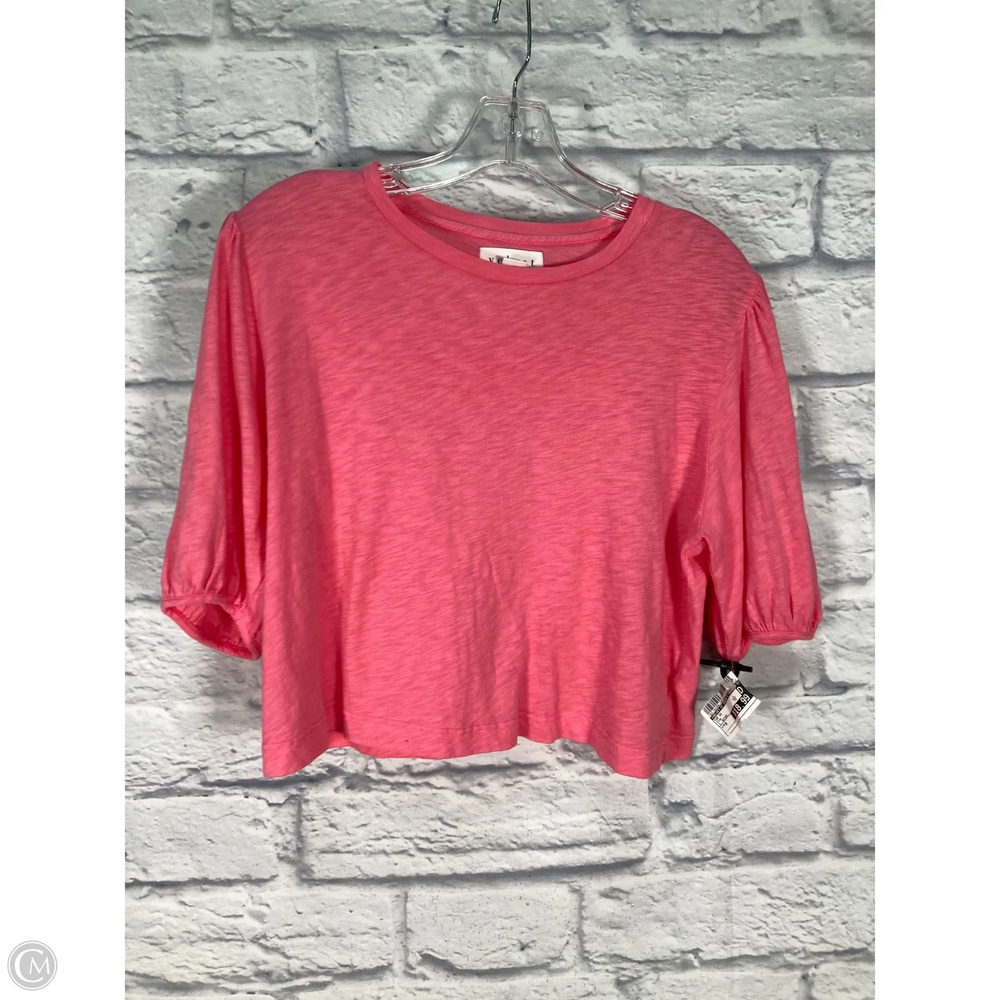 Top Short Sleeve By Velvet By Graham & Spencer In Pink, Size: M