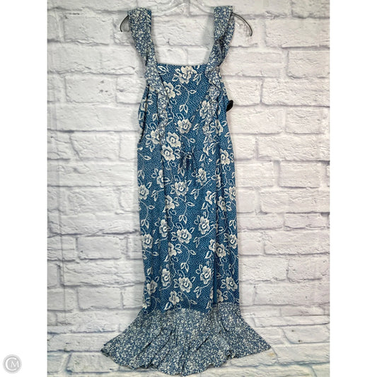Dress Casual Maxi By Paige In Blue & Cream, Size: S