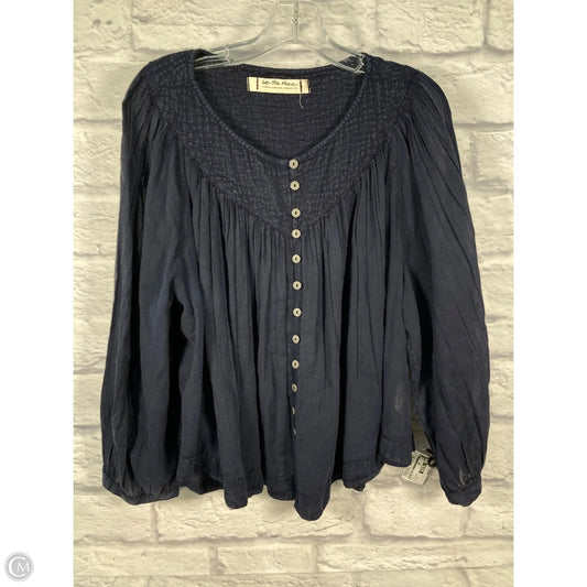 Top Long Sleeve By We The Free In Blue, Size: Xs