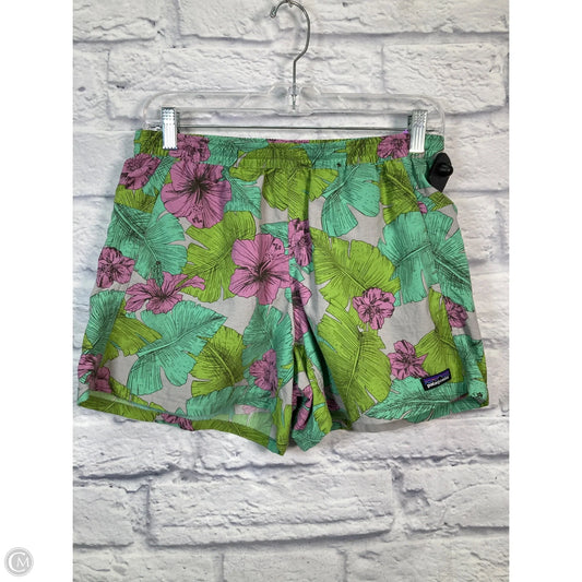 Athletic Shorts By Patagonia In Green & Purple, Size: S