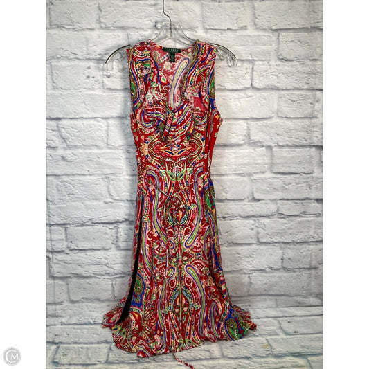 Dress Casual Short By Lauren By Ralph Lauren In Paisley Print, Size: M