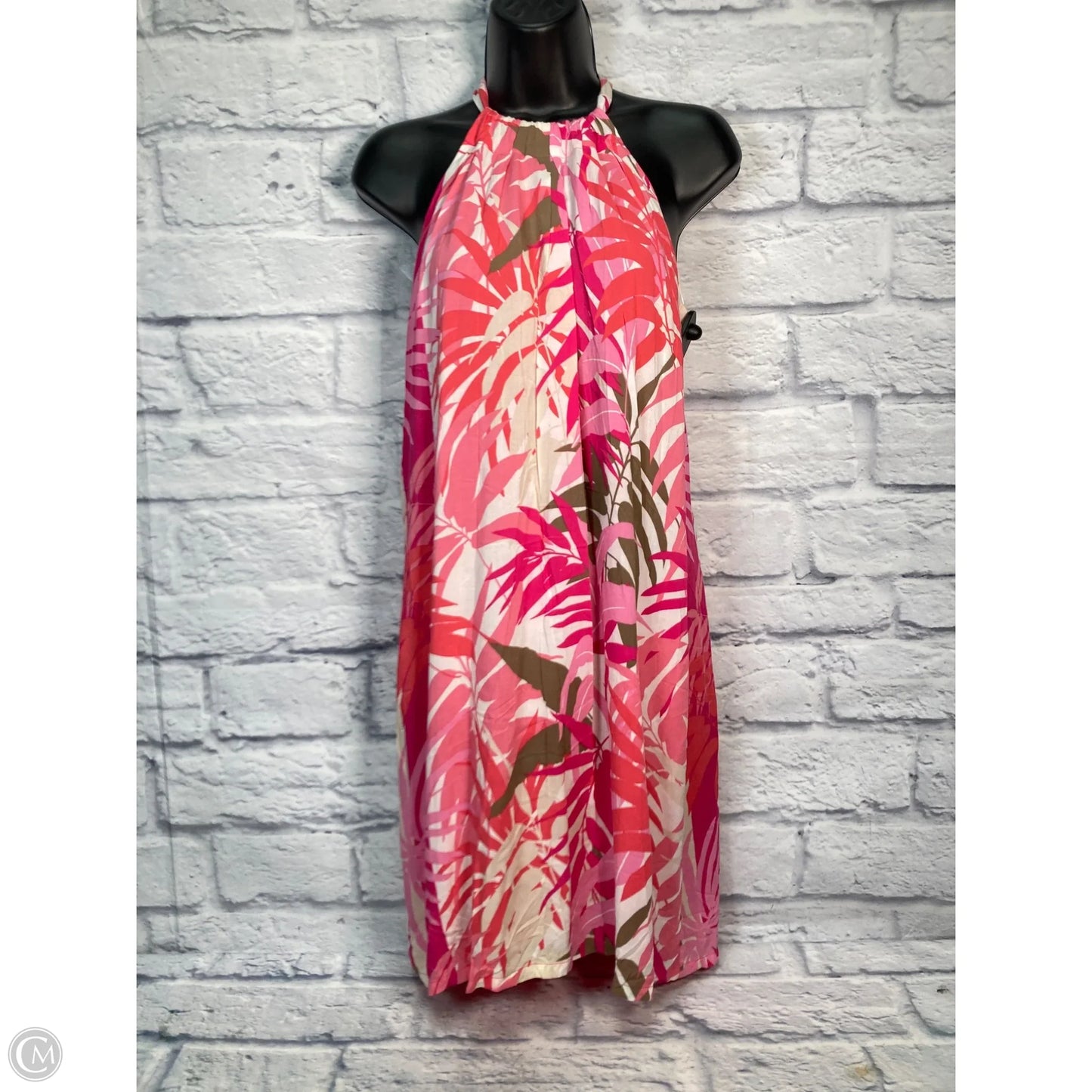 Dress Casual Short By Tommy Bahama In Cream & Pink, Size: M