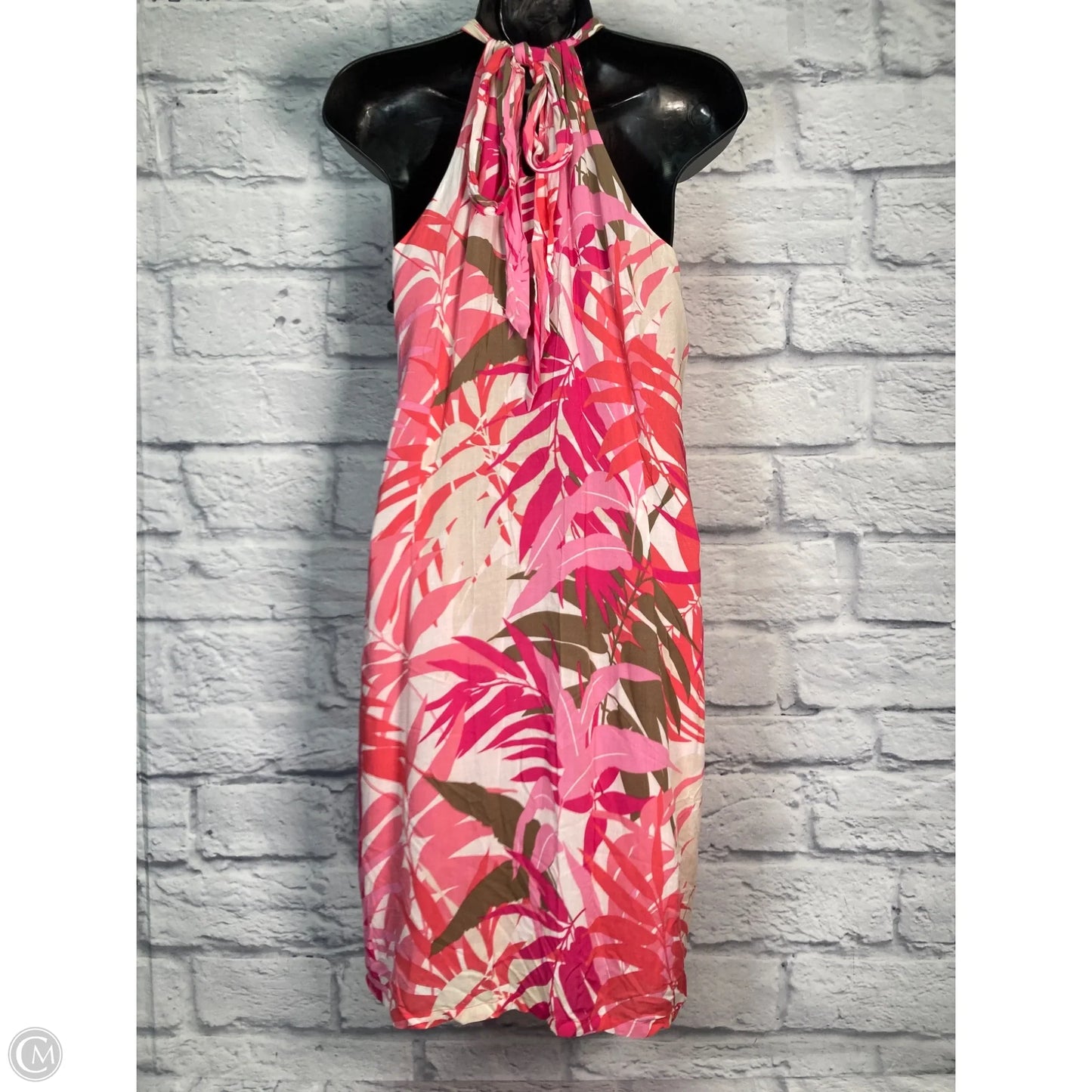 Dress Casual Short By Tommy Bahama In Cream & Pink, Size: M