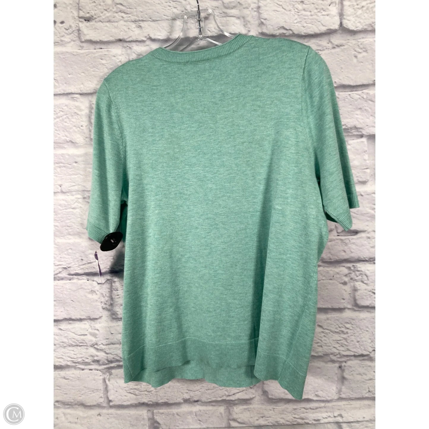 Top Short Sleeve By Chicos In Green, Size: M