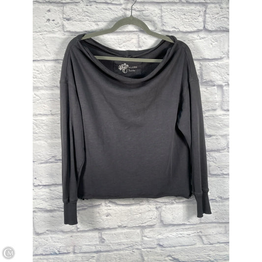 Top Long Sleeve By Pilcro In Grey, Size: M