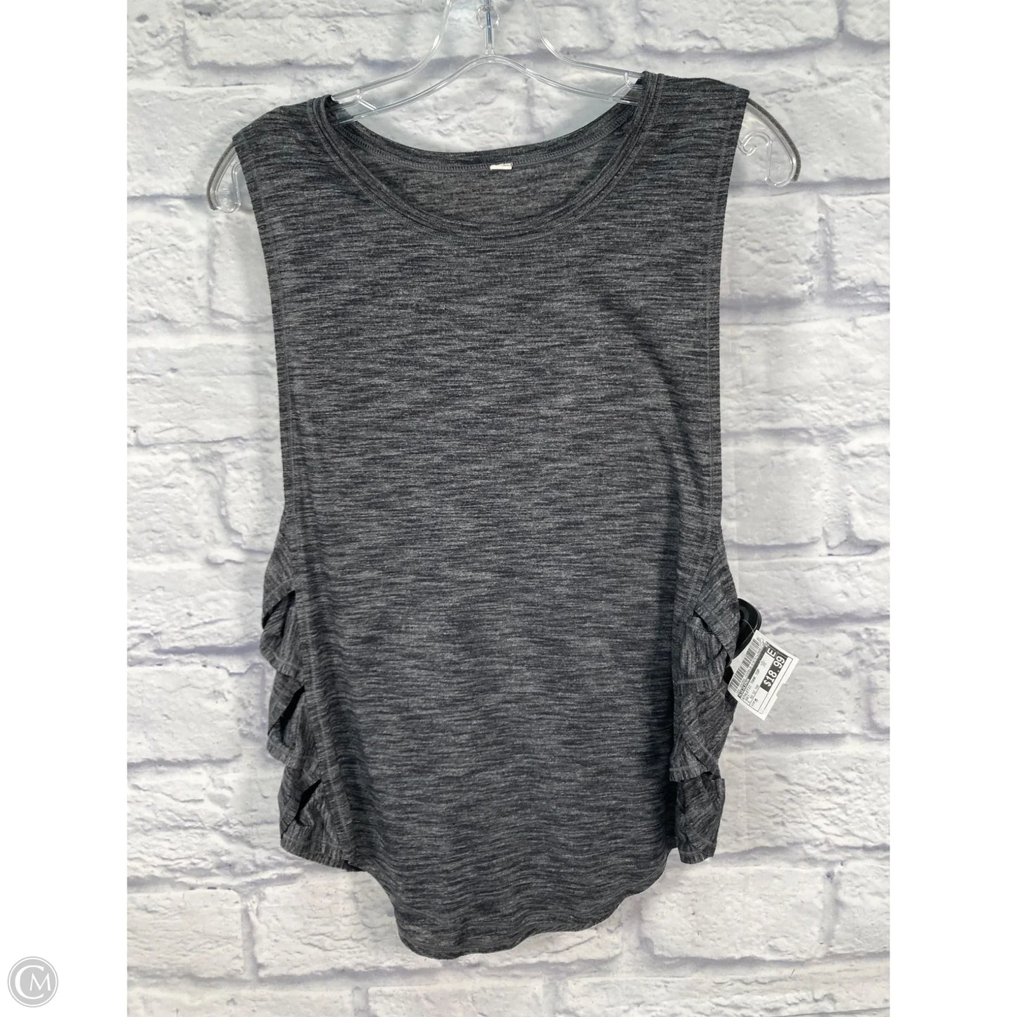 Athletic Tank Top By Lululemon In Grey, Size: M