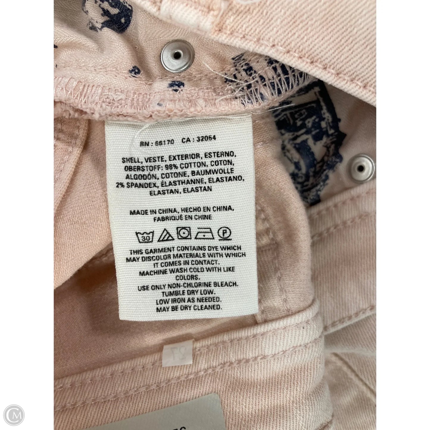 Jeans Straight By Pilcro In Pink Denim, Size: 4