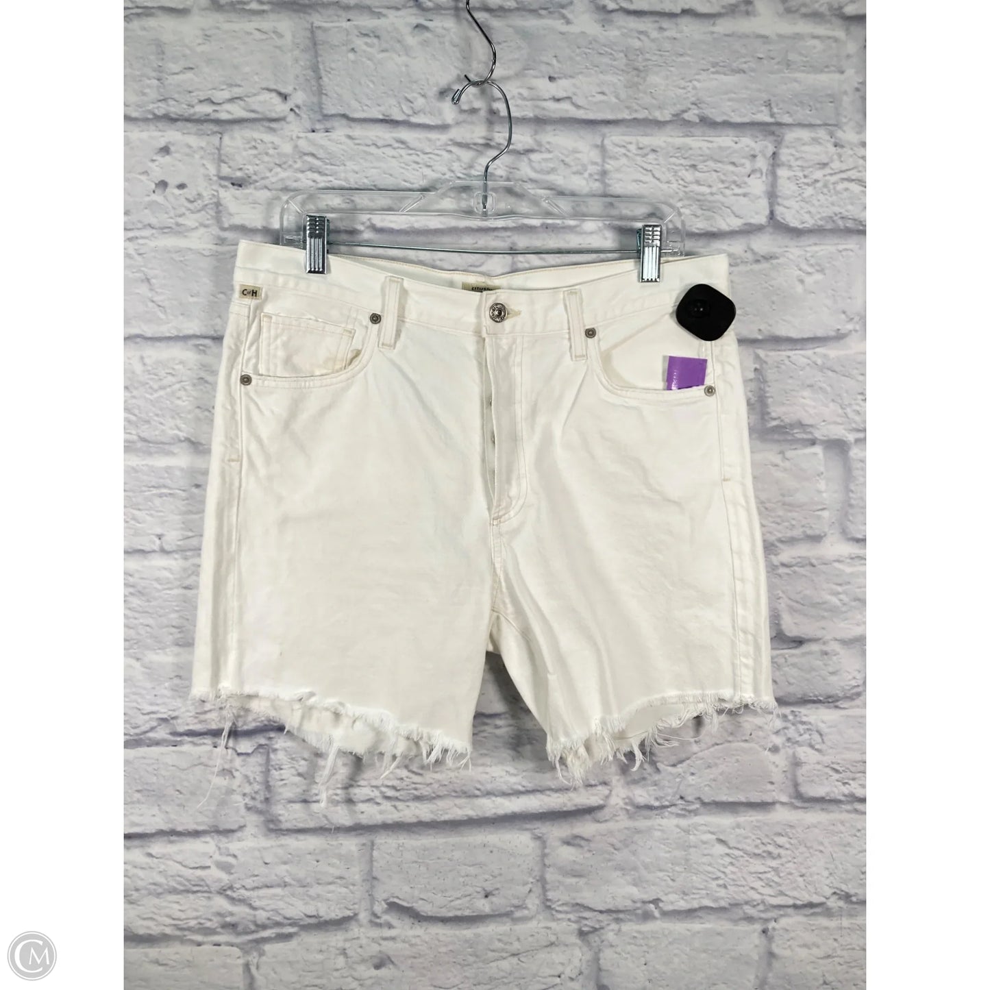 Shorts By Citizens Of Humanity In White Denim, Size: 6