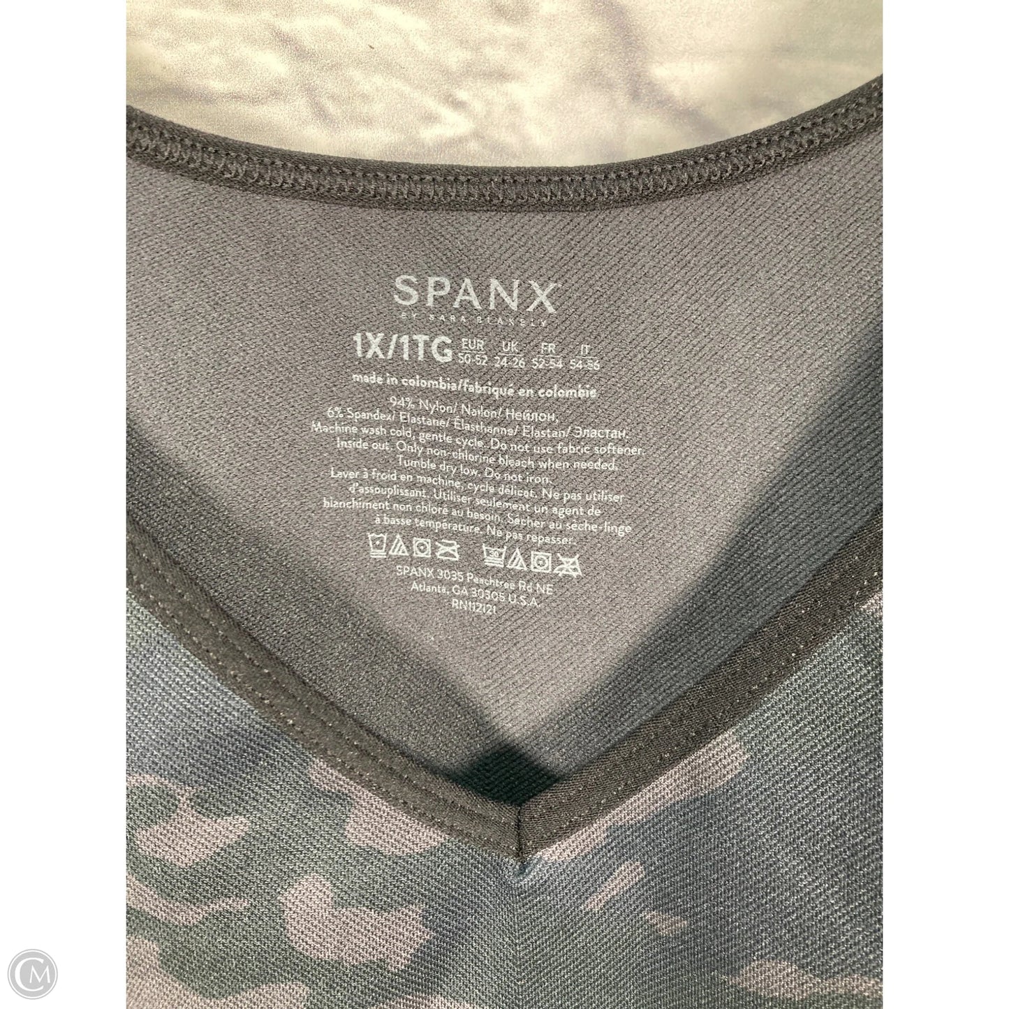 Athletic Bra By Spanx In Camouflage Print, Size: 1x