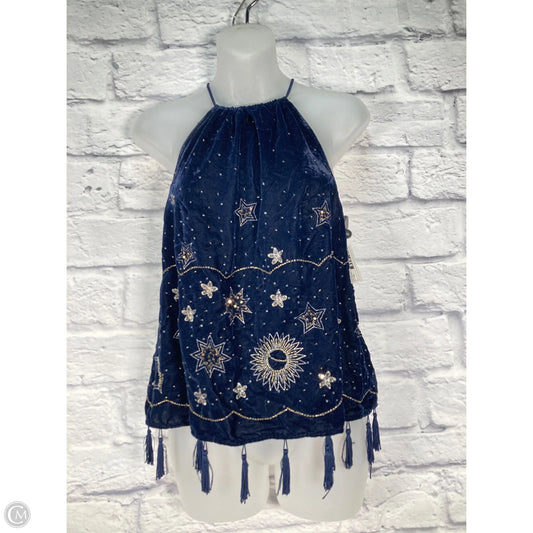 Top Sleeveless By Let Me Be In Blue, Size: Xs