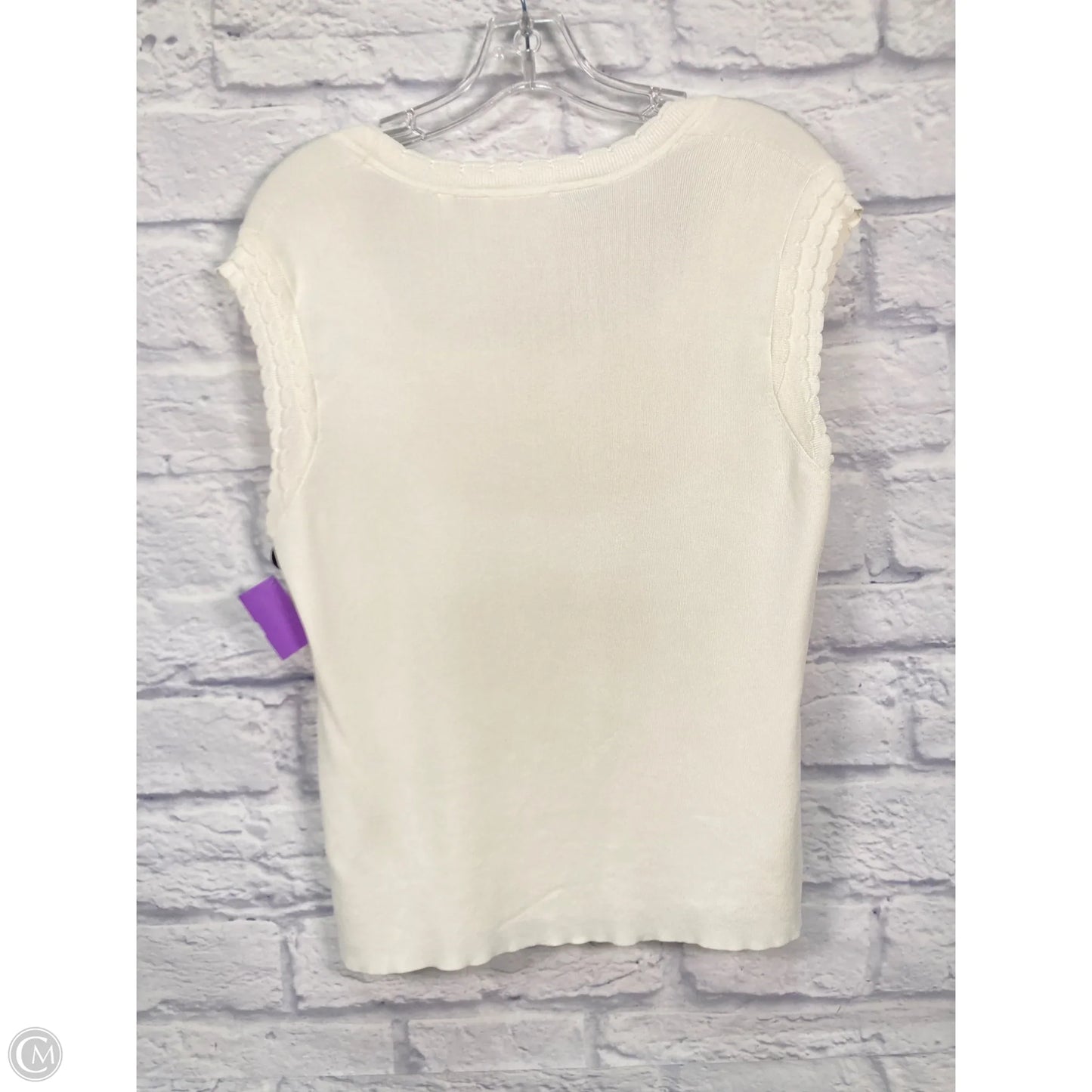 Top Sleeveless By Ted Baker In Cream, Size: L