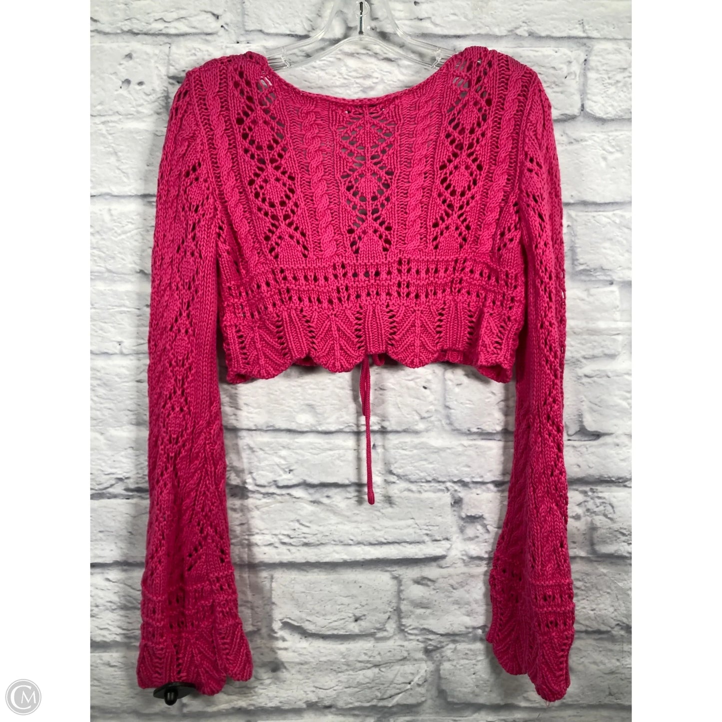 Sweater Cardigan By Emory Park In Pink, Size: M