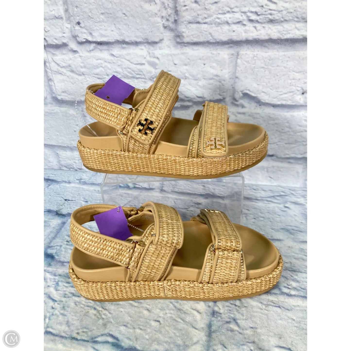 Sandals Designer By Tory Burch In Tan, Size: 7