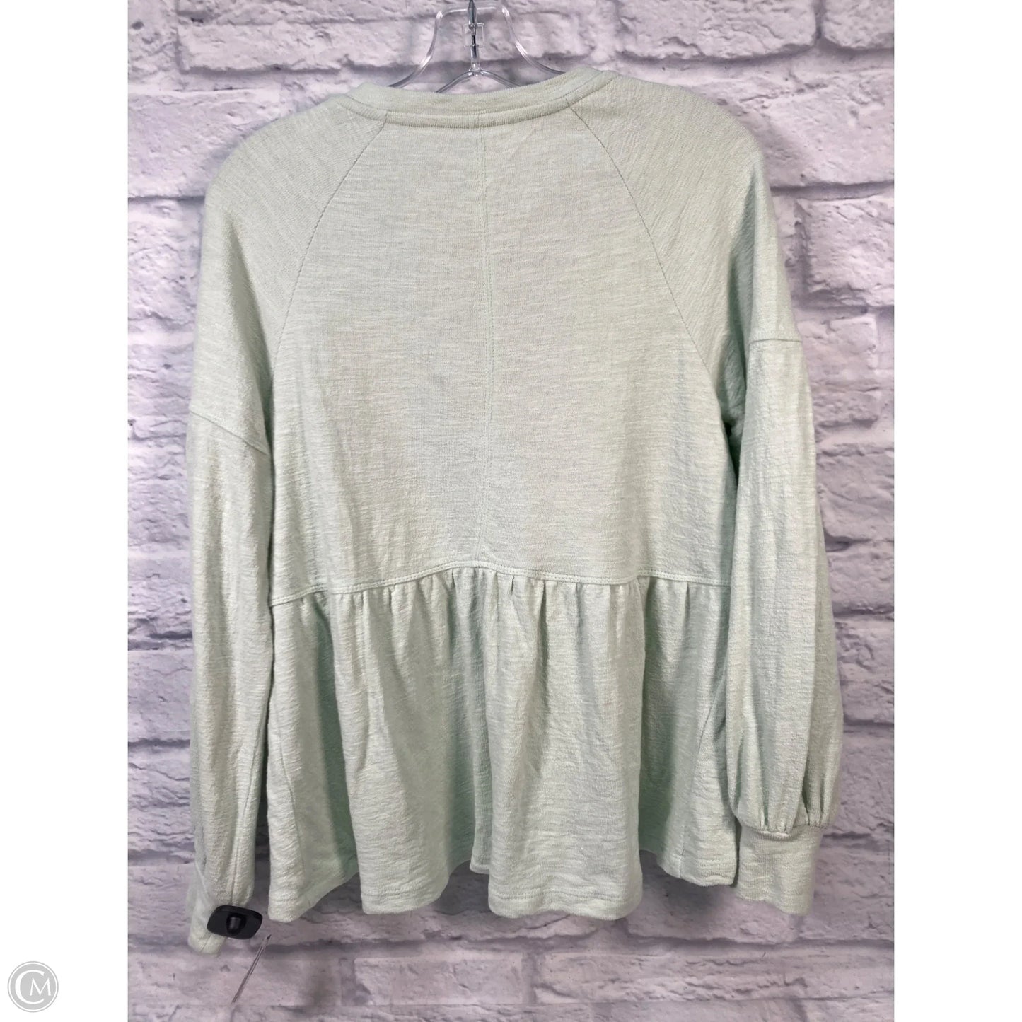 Top Long Sleeve By Pilcro In Green, Size: S