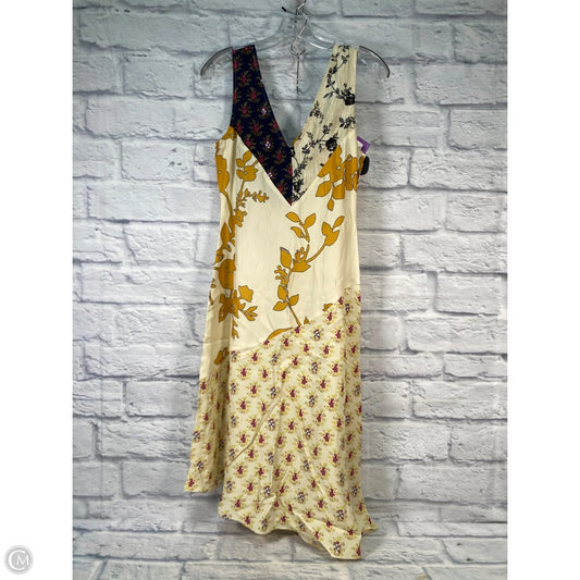 Dress Casual Midi By Tracy Reese In Cream & Yellow, Size: Xs