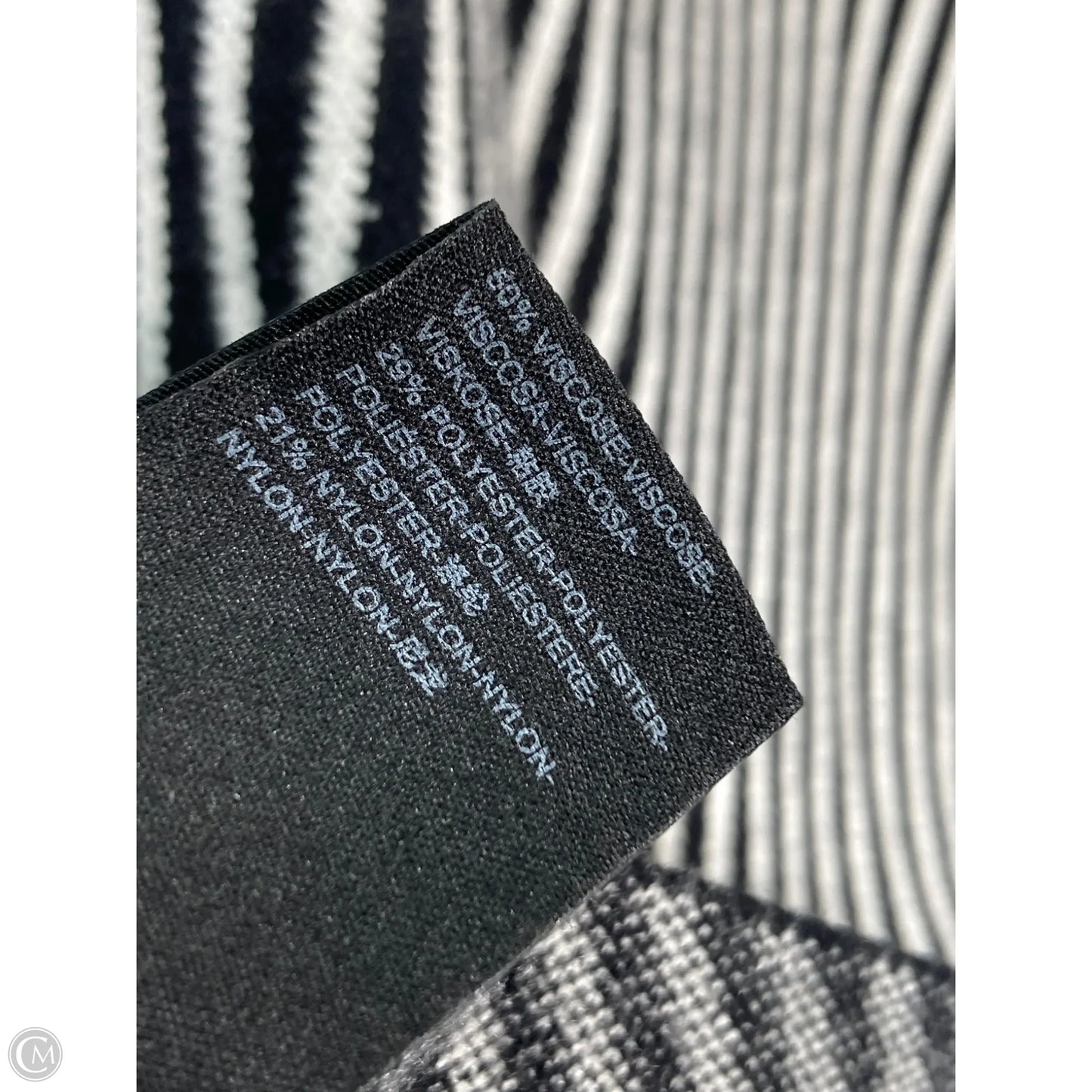 Sweater By Anthropologie In Black & White, Size: M
