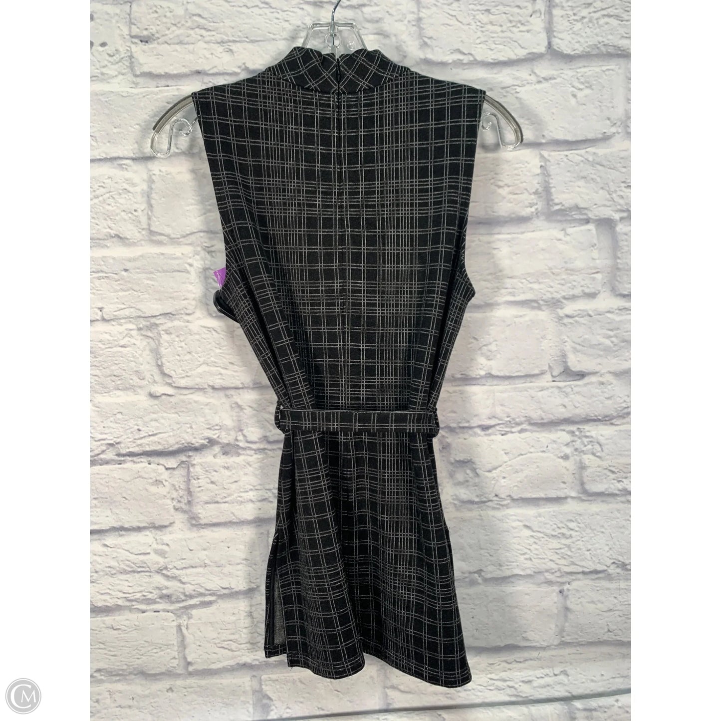 Tunic Sleeveless By Theory In Black & White, Size: S