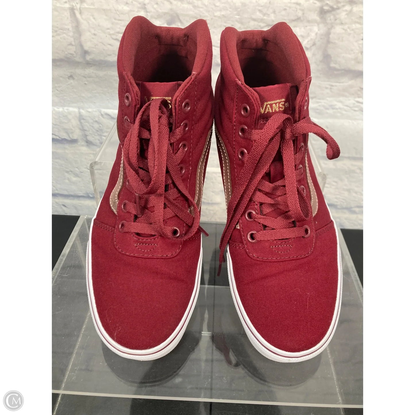 Shoes Sneakers By Vans In Red, Size: 9