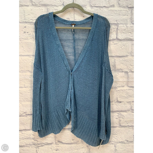 Cardigan By Free People In Blue, Size: Xs