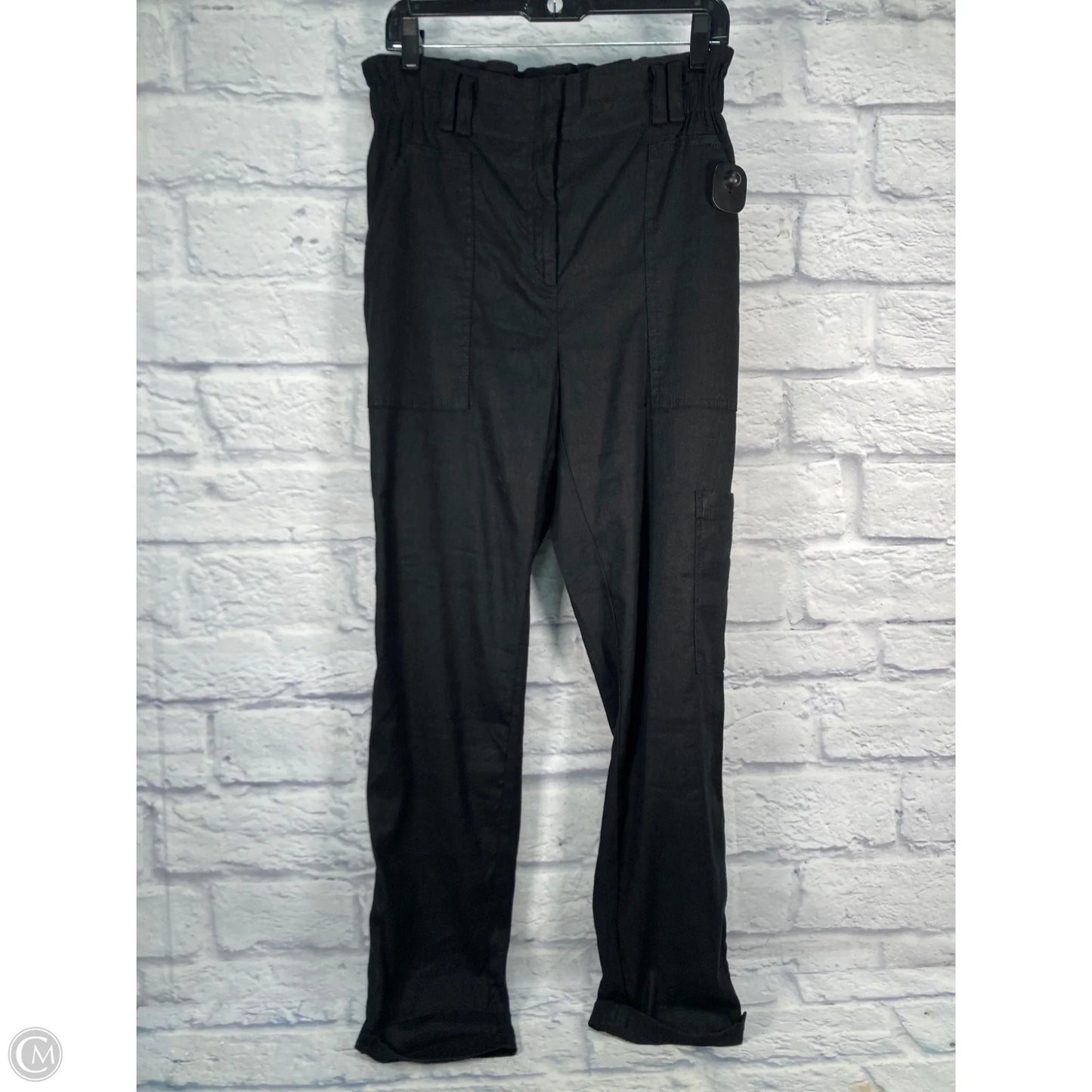 Pants Linen By Elevenses In Black, Size: 6