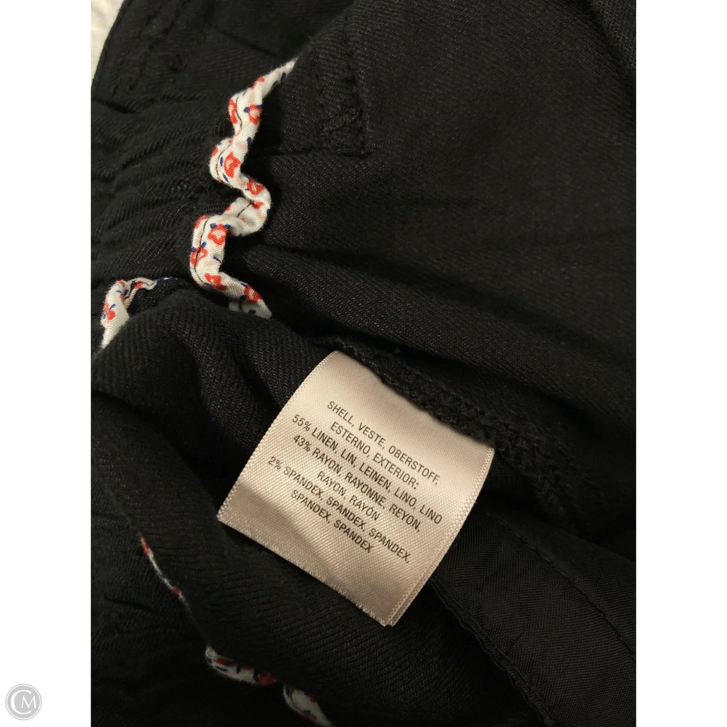 Pants Linen By Elevenses In Black, Size: 6