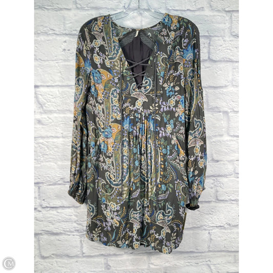 Dress Casual Short By Free People In Blue & Grey, Size: S