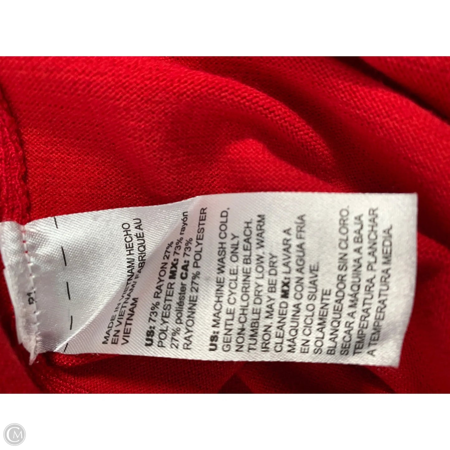 Top Long Sleeve Basic By Chicos In Red, Size: M