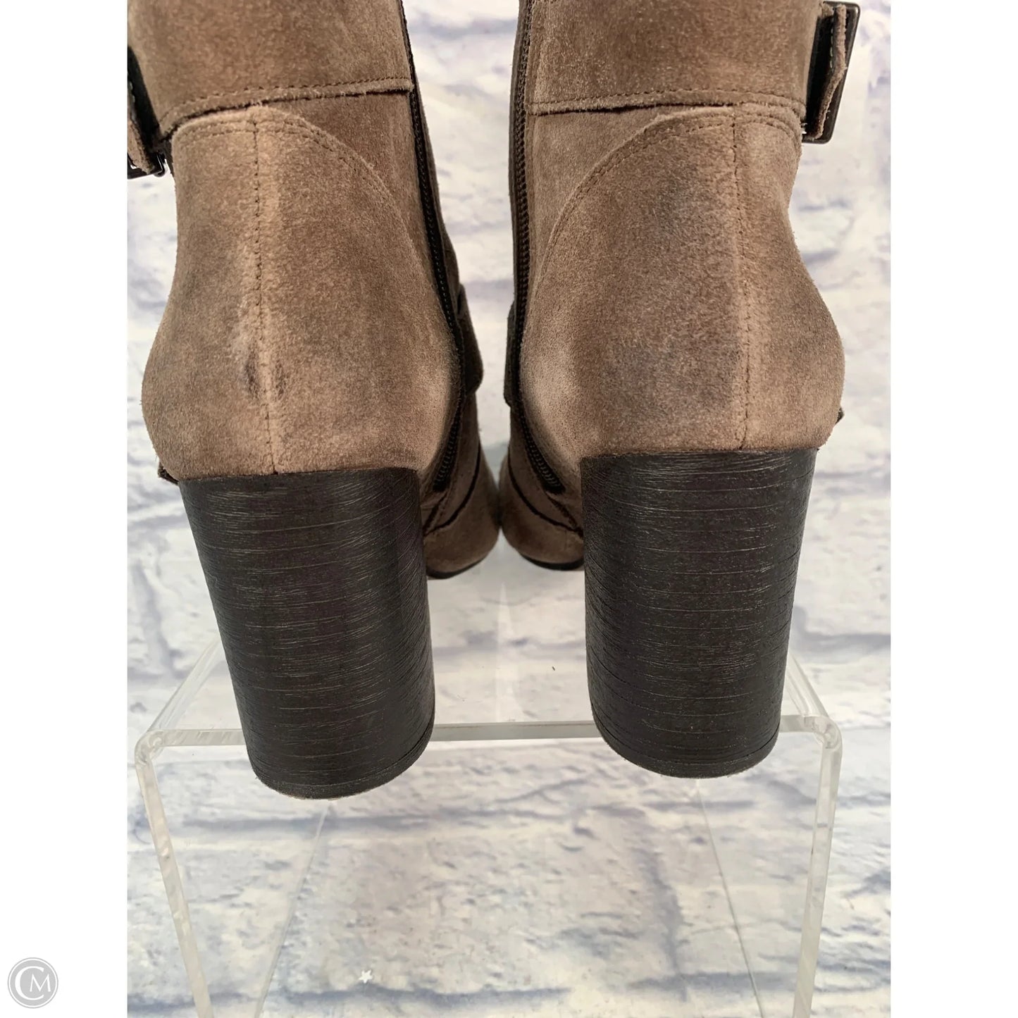 Boots Ankle Heels By Vince Camuto In Brown, Size: 8.5