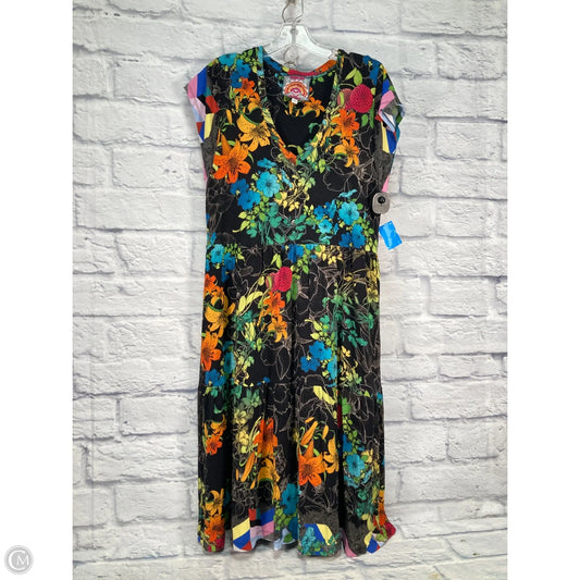 Dress Casual Midi By Johnny Was In Floral Print, Size: M