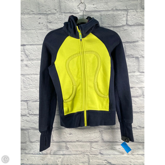 Athletic Jacket By Lululemon In Blue & Green, Size: S