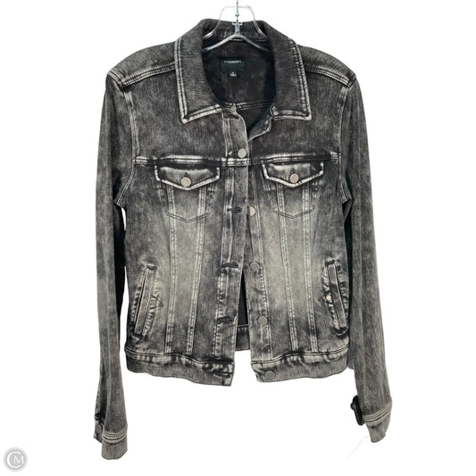 Jacket Denim By Liverpool In Black Denim, Size: S