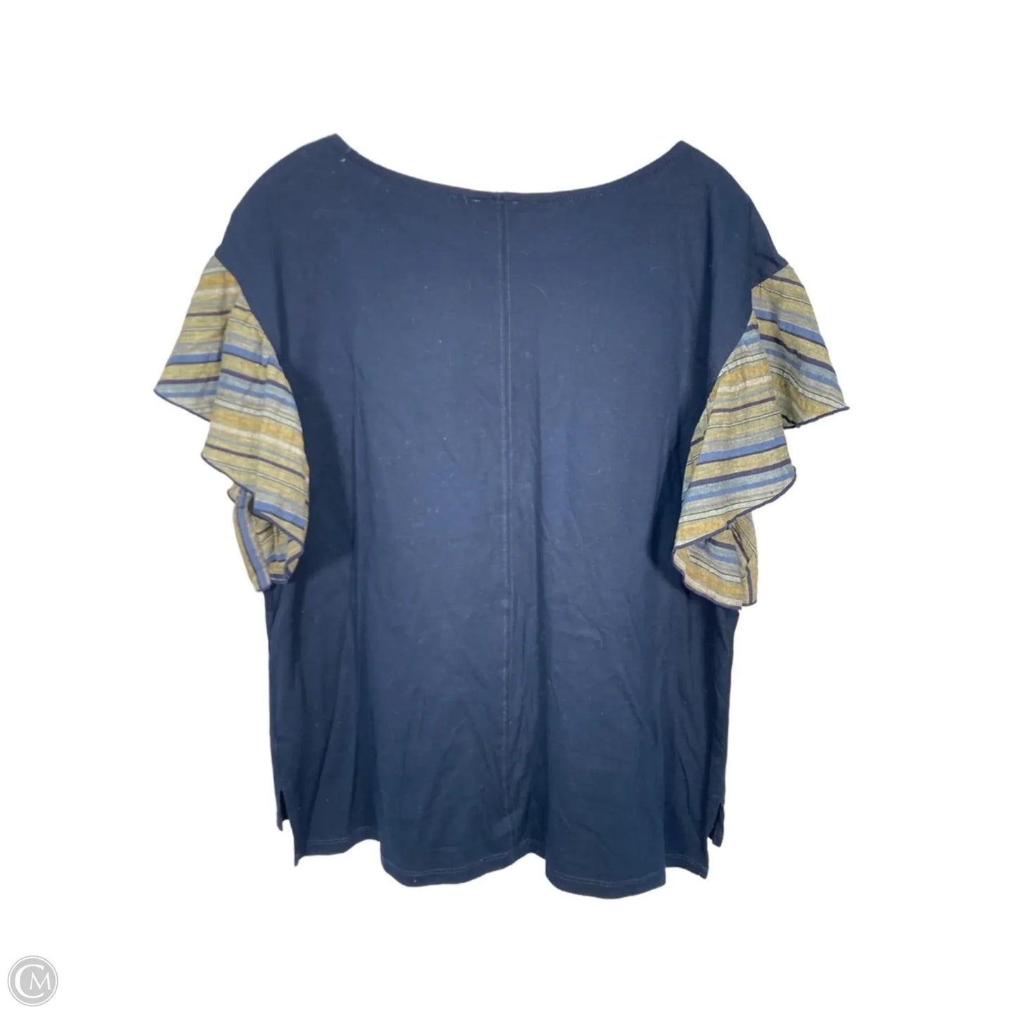 Top Short Sleeve By Postmark In Blue, Size: L