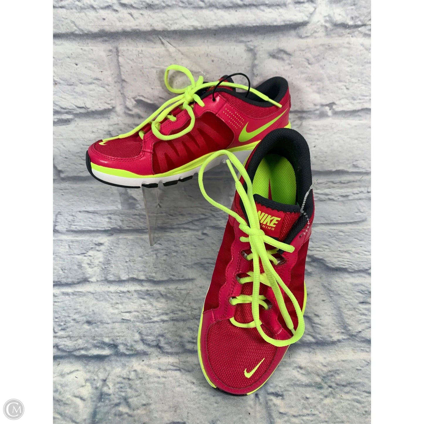 Shoes Athletic By Nike In Green & Pink, Size: 7