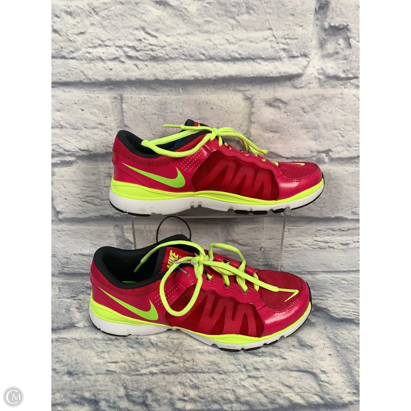 Shoes Athletic By Nike In Green & Pink, Size: 7