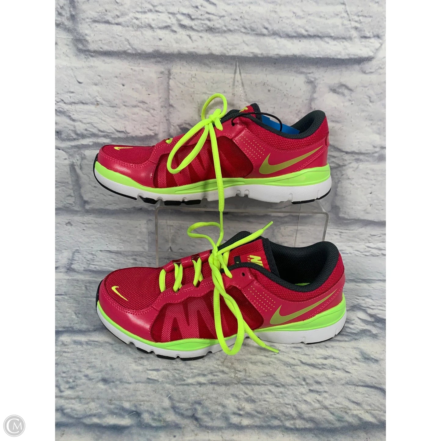 Shoes Athletic By Nike In Green & Pink, Size: 7