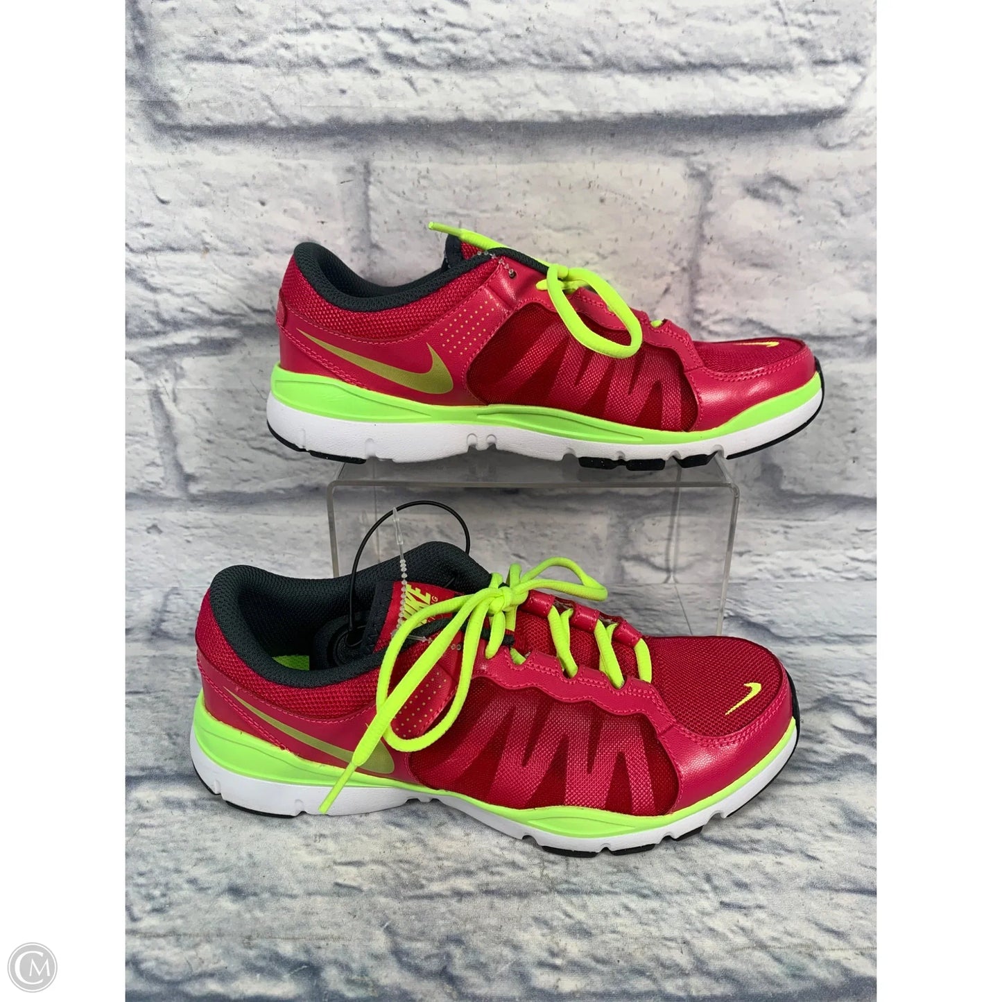 Shoes Athletic By Nike In Green & Pink, Size: 7