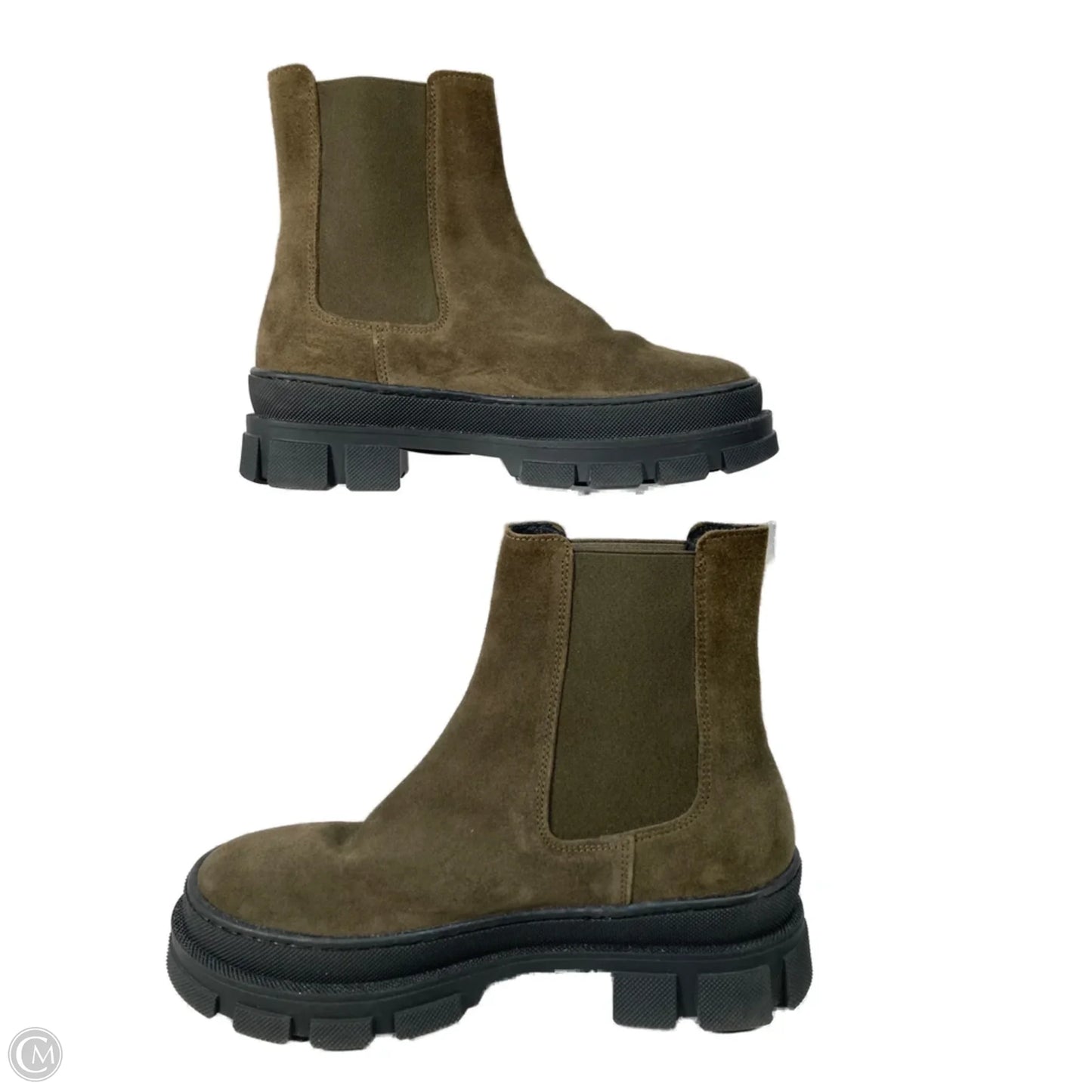 Boots Combat By Clothes Mentor In Green, Size: 7.5