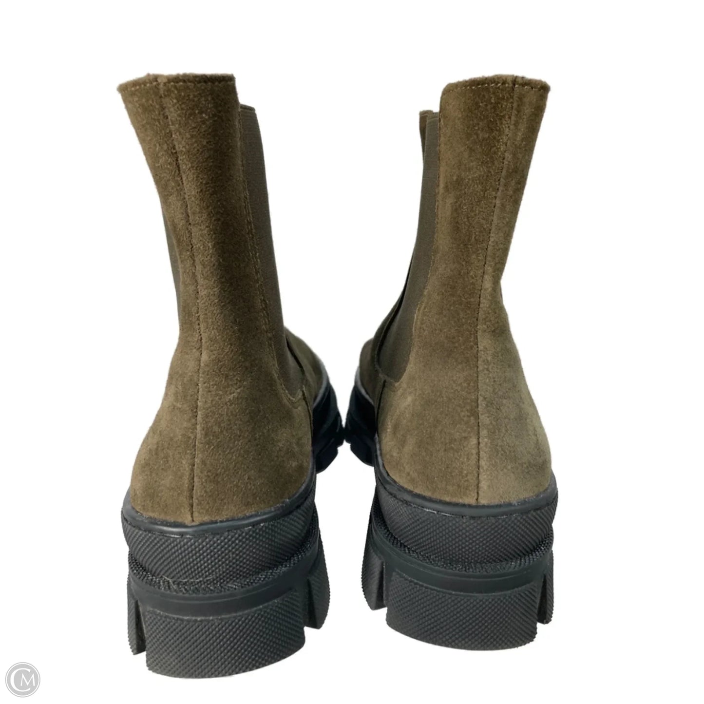 Boots Combat By Clothes Mentor In Green, Size: 7.5