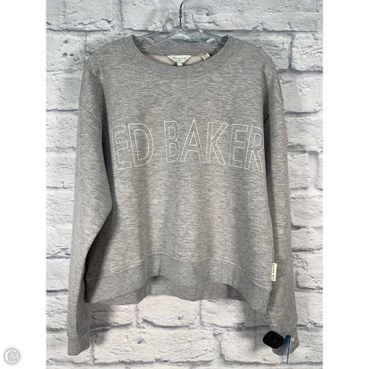 Sweatshirt Crewneck By Ted Baker In Grey, Size: M
