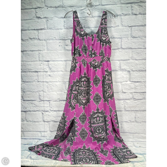 Dress Casual Maxi By Maeve In Black & Purple, Size: M