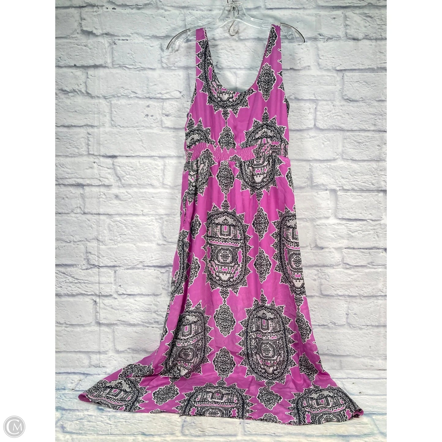 Dress Casual Maxi By Maeve In Black & Purple, Size: M