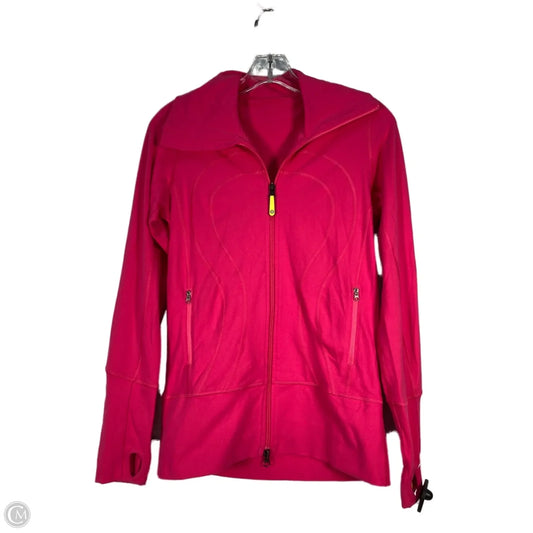 Athletic Jacket By Lululemon In Pink, Size: S