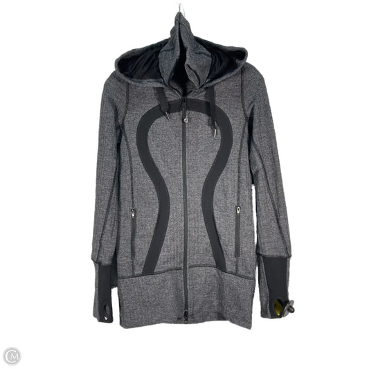Athletic Jacket By Lululemon In Grey, Size: S
